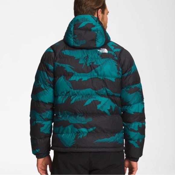The North Face Mens Hydrenalite Printed Down Puffer Jacket Blue Size XL NWT $260 - Picture 2 of 6